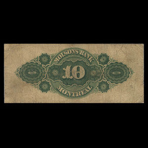 Canada, Molsons Bank, 10 dollars : 2 janvier 1900