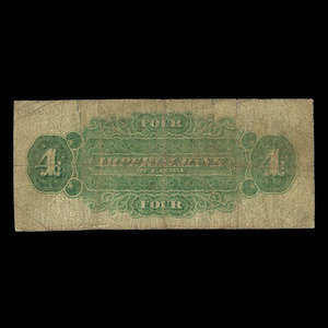 Canada, Imperial Bank of Canada, 4 dollars : 1 mars 1875