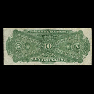 Canada, Commercial Bank of Newfoundland, 10 dollars : 3 janvier 1888