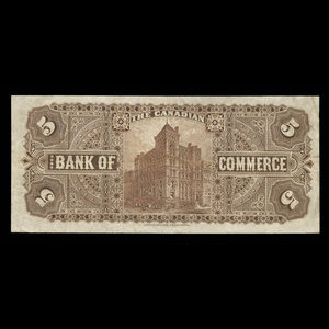 Canada, Canadian Bank of Commerce, 5 dollars : 1 mai 1912