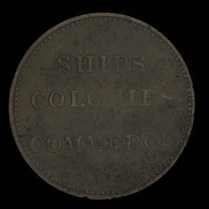 Canada, inconnu, 1/2 penny : 1835