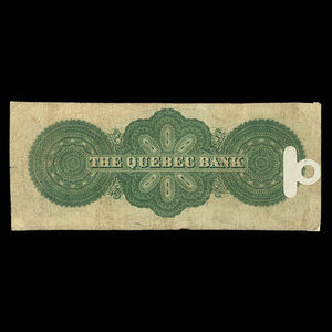 Canada, Banque de Québec, 1 dollar : 2 janvier 1863