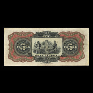 Canada, Union Bank of Canada (The), 5 dollars : 1 juin 1903