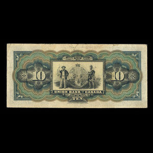 Canada, Union Bank of Canada (The), 10 dollars : 1 juillet 1912