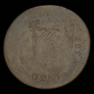 Canada, inconnu, 1/2 penny : 1820