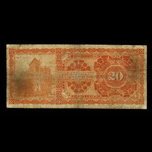 Canada, Canadian Bank of Commerce, 20 dollars : 8 janvier 1907