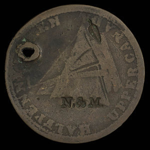 Canada, inconnu, 1/2 penny : 1820