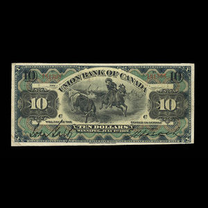 Canada, Union Bank of Canada (The), 10 dollars : 1 juillet 1912