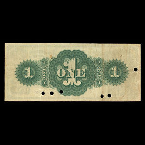 Canada, Jewett & Pitcher, 1 dollar : 1 décembre 1873