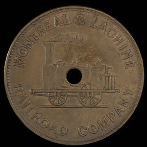 Canada, Montreal & Lachine Railroad Company, 1 tarif de troisième classe : 1850