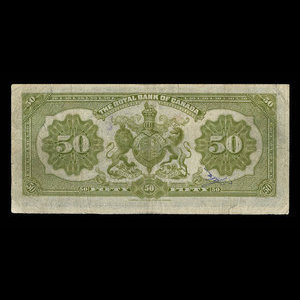 Canada, Banque Royale du Canada, 50 dollars : 2 janvier 1913