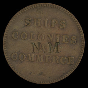 Canada, inconnu, 1/2 penny : 1835