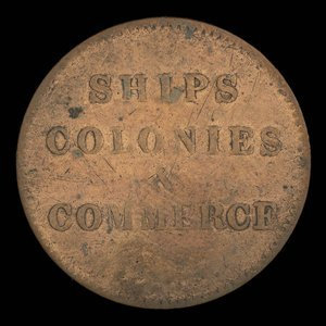 Canada, inconnu, 1/2 penny : 1835