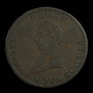 Canada, inconnu, 1/2 penny : 1814