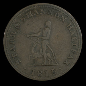 Canada, Starr & Shannon, 1/2 penny : 1815