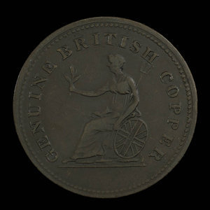 Canada, inconnu, 1/2 penny : 1815