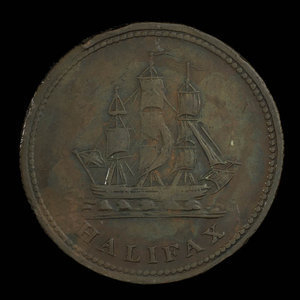 Canada, inconnu, 1/2 penny : 1815