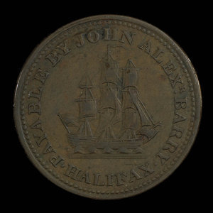 Canada, John Alexr. Barry, 1/2 penny : 1815