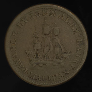 Canada, John Alexr. Barry, 1/2 penny : 1815