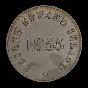 Canada, George Davies, 1/2 penny : 1855