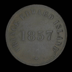 Canada, George Davies, 1/2 penny : 1857