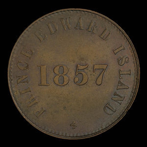 Canada, George Davies, 1/2 penny : 1857