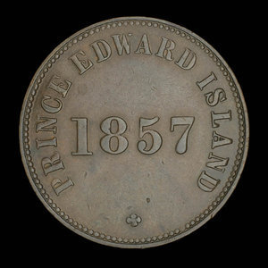 Canada, George Davies, 1/2 penny : 1857