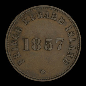 Canada, George Davies, 1/2 penny : 1857