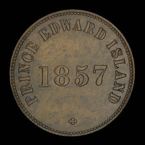 Canada, George Davies, 1/2 penny : 1857