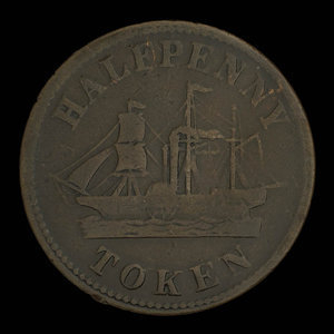 Canada, James Duncan & Co., 1/2 penny : 1858