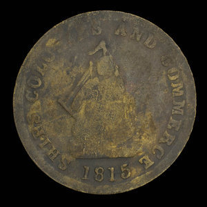 Canada, inconnu, 1/2 penny : 1815