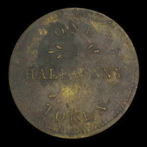 Canada, inconnu, 1/2 penny : 1815