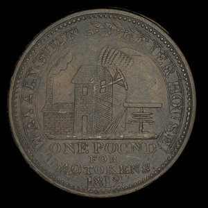 Grande-Bretagne, Scorrier House, 1 penny : 1812