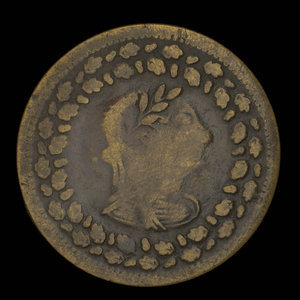 Canada, inconnu, 1/2 penny : 1812