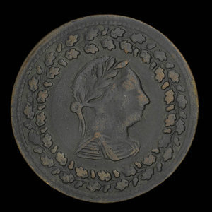 Canada, inconnu, 1/2 penny : 1812