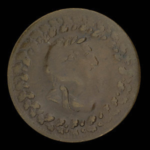 Canada, inconnu, 1/2 penny : 1812