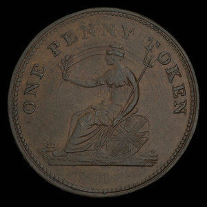 Canada, inconnu, 1 penny : 1813