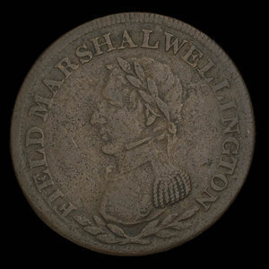 Canada, inconnu, 1/2 penny : 1813