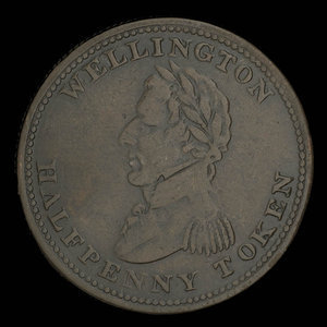 Canada, inconnu, 1/2 penny : 1814