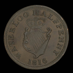 Canada, inconnu, 1/2 penny : 1816