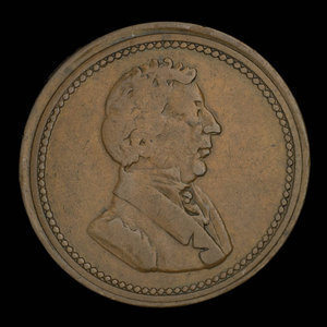 Canada, inconnu, 1/2 penny : 1825