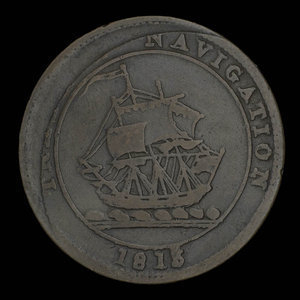 Canada, inconnu, 1/2 penny : 1813