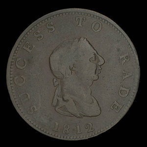 Canada, inconnu, 1/2 penny : 1812