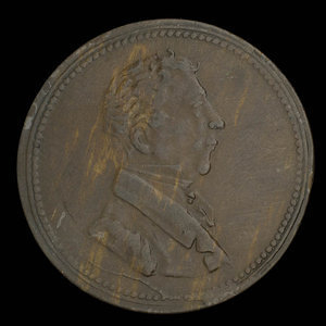 Canada, inconnu, 1/2 penny : 1830