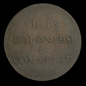 Canada, inconnu, 1/2 penny : 1830