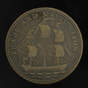 Canada, inconnu, 1/2 penny : 1820