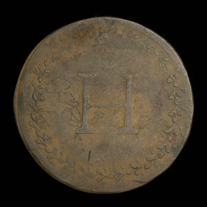 Canada, inconnu, 1/2 penny : 1816