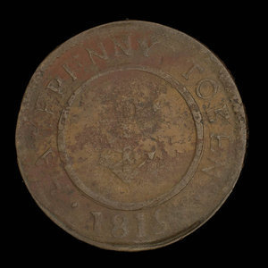 Canada, inconnu, 1/2 penny : 1816