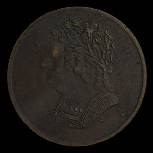 Canada, inconnu, 1/2 penny : 1820