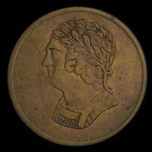 Canada, inconnu, 1/2 penny : 1820